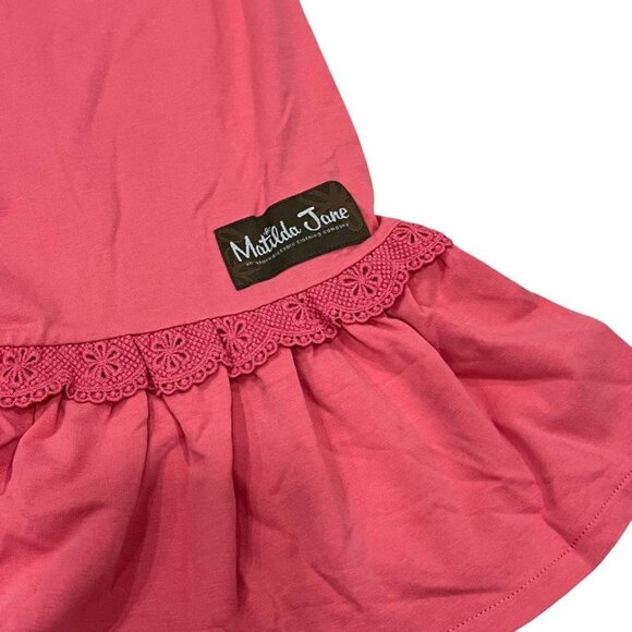 Matilda Jane Girls Coral Large Ruffle Pants Size 10 NWT - Picture 2 of 3
